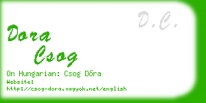 dora csog business card
